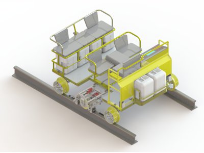 双轨式超声波钢轨探伤仪